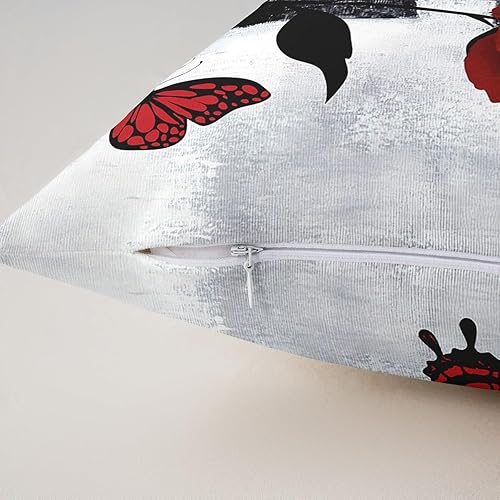 Miniatura 10 de Paquete de 2 fundas de cojín turquesa de 18 x 18 pulgadas para niños, fundas de almohada decorativas color verde azulado y gris degradado para niñas