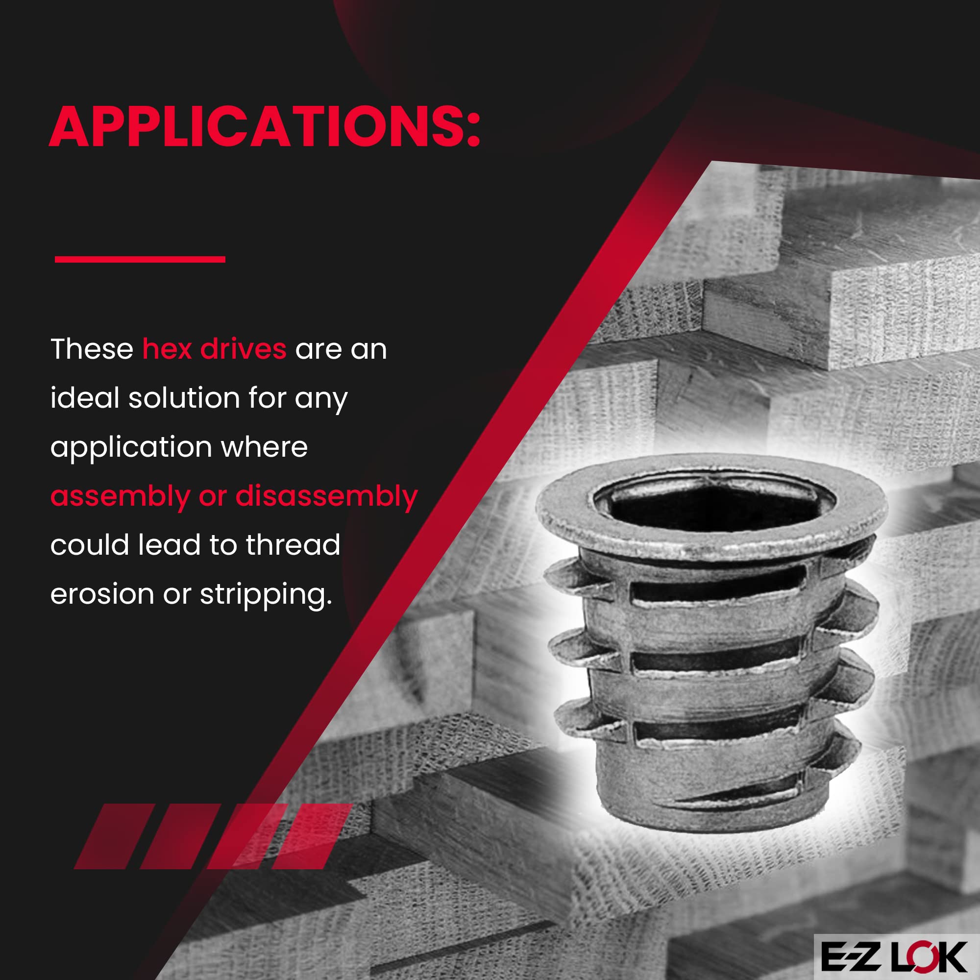 E-Z LOK Thread Inserts - Wood Fasteners -5