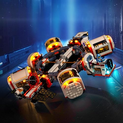 Luz LED para Lego 60433 City Modular Space Station Set, versión clásica, iluminación de bloques de construcción, modelo compatible con Lego 60433