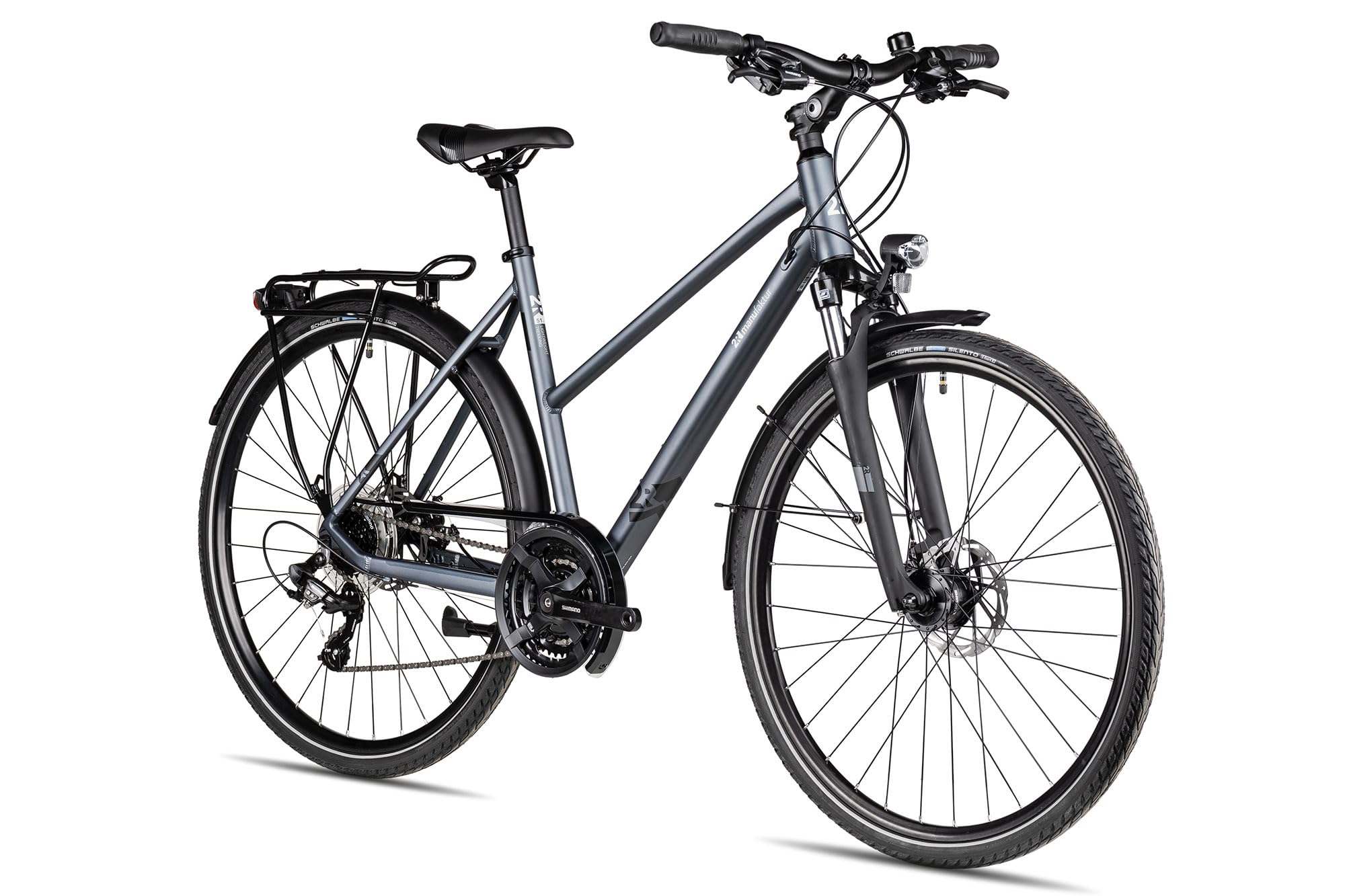 TRS GO Trapez | Trekkingbike | 28 Zoll Damenfahrrad | 21-Gang Schaltung | inkl. Straßenausstattung