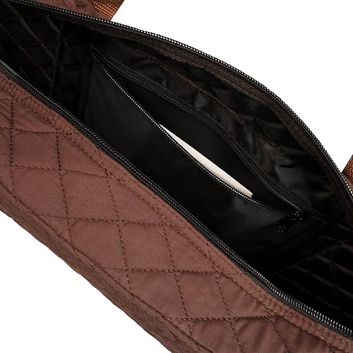 Miniatura 3 de Linda Li - Bolsa vacía Mahjong - Bolsa suave acolchada marrón - Solo bolsa vacía