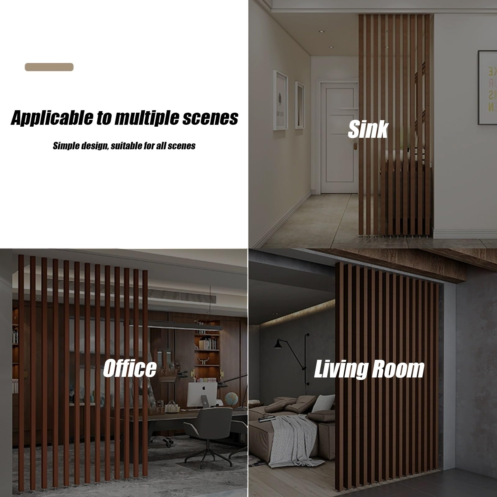 Moderne Trennwand-Sule fr den Eingangsbereich, raumhoher Raumteiler, freistehender Raumteiler, Paravent Raumteiler für Eingangsbereich, Restaurant, Büro, Dekosäule(185cm/72.8in/6.06ft)