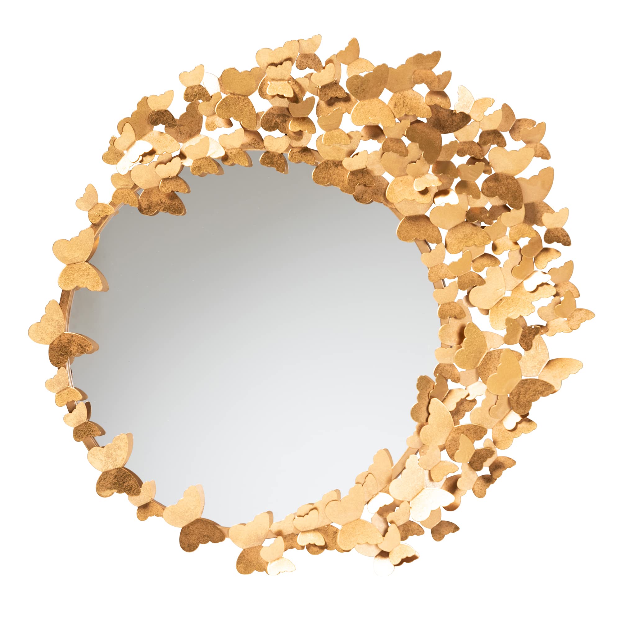 Baxton StudioTauriel Mirror, One Size, Antique goldleaf