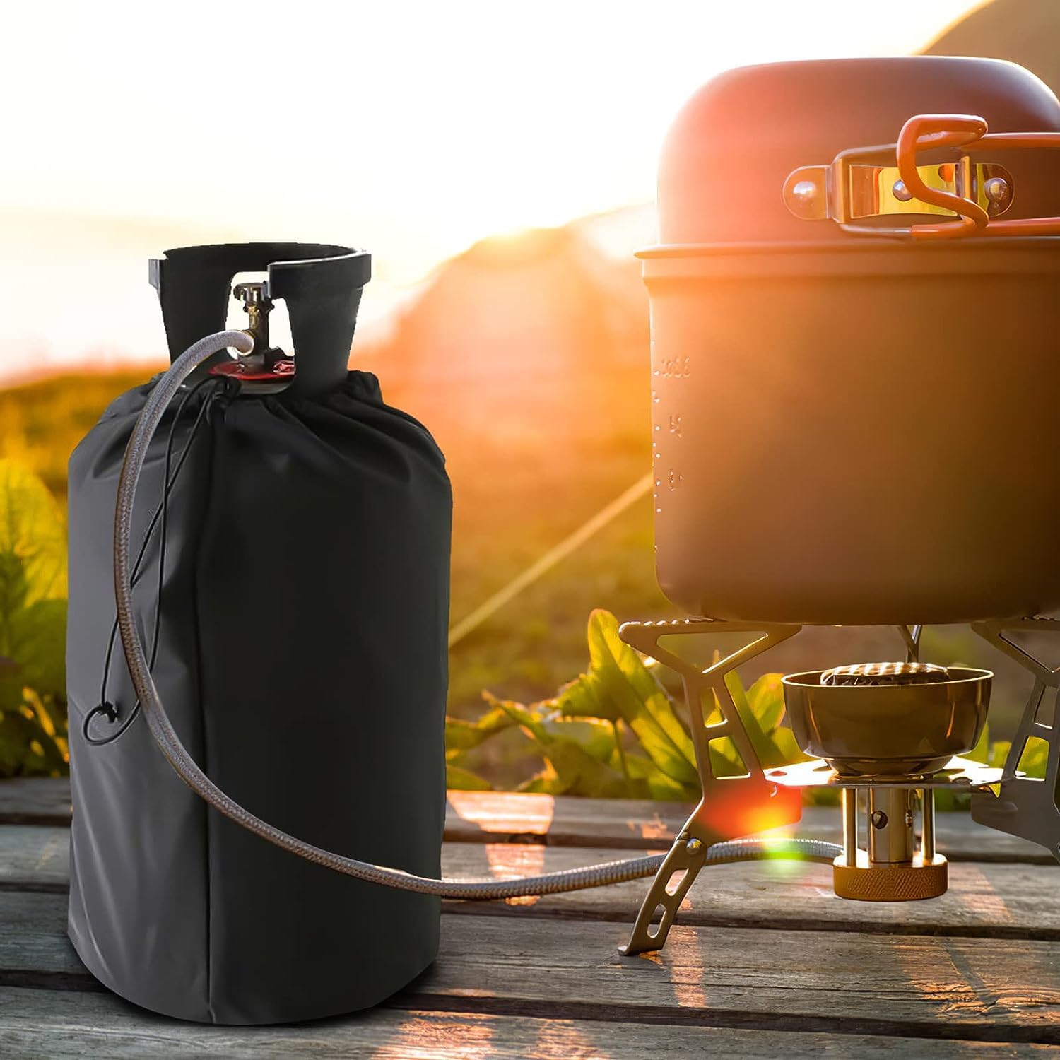 Watercolor Turtle Propane Tank Cover 40lb - Waterproof RV Camper Tank Protection