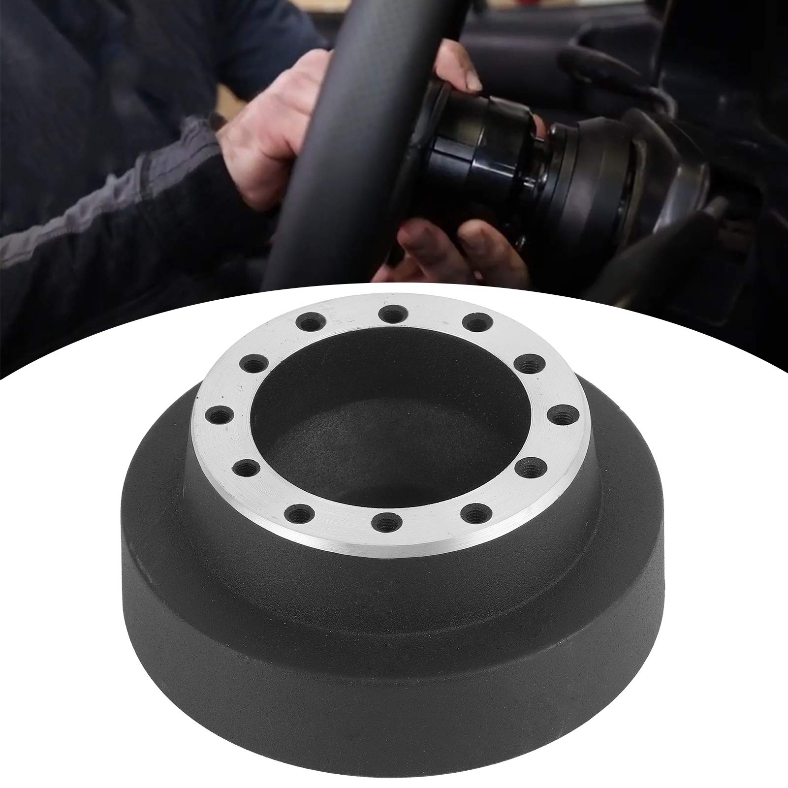 Akozon Adapter dla Lenkradnabe Im Auto Universeller 6-Loch-Lenkradhalter dla E46 /NRG