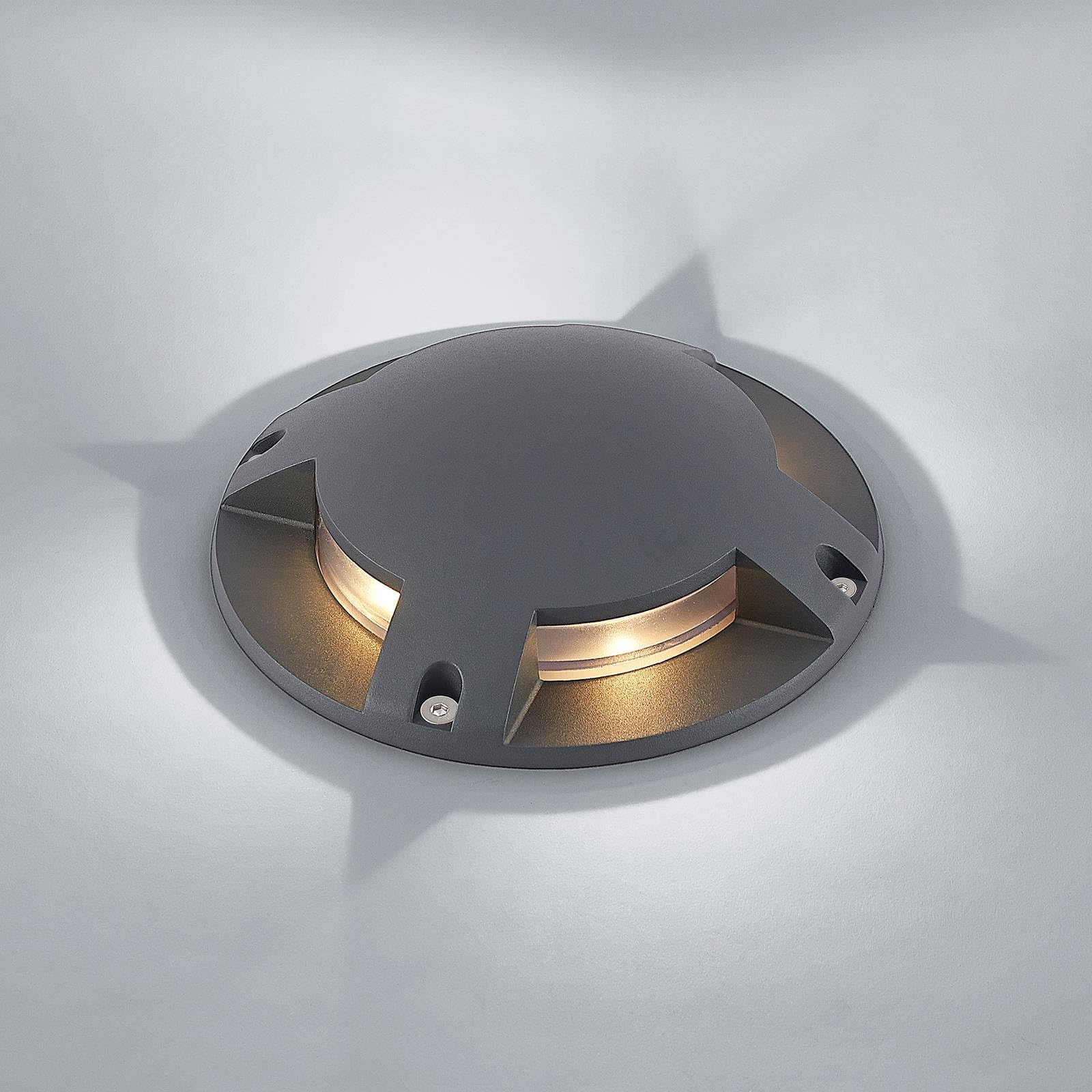 Lindby Applique da esterni dimmerabile (Moderno) colore Nero, applique lampada LED outdoor per facciata/parete terrazzo e balcone