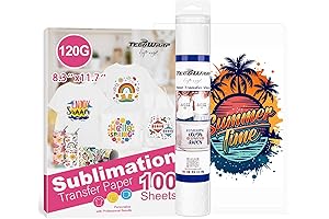 HTV Ront Sublimation Paper and Glitter Vinyl HTV for Flawless Transfers