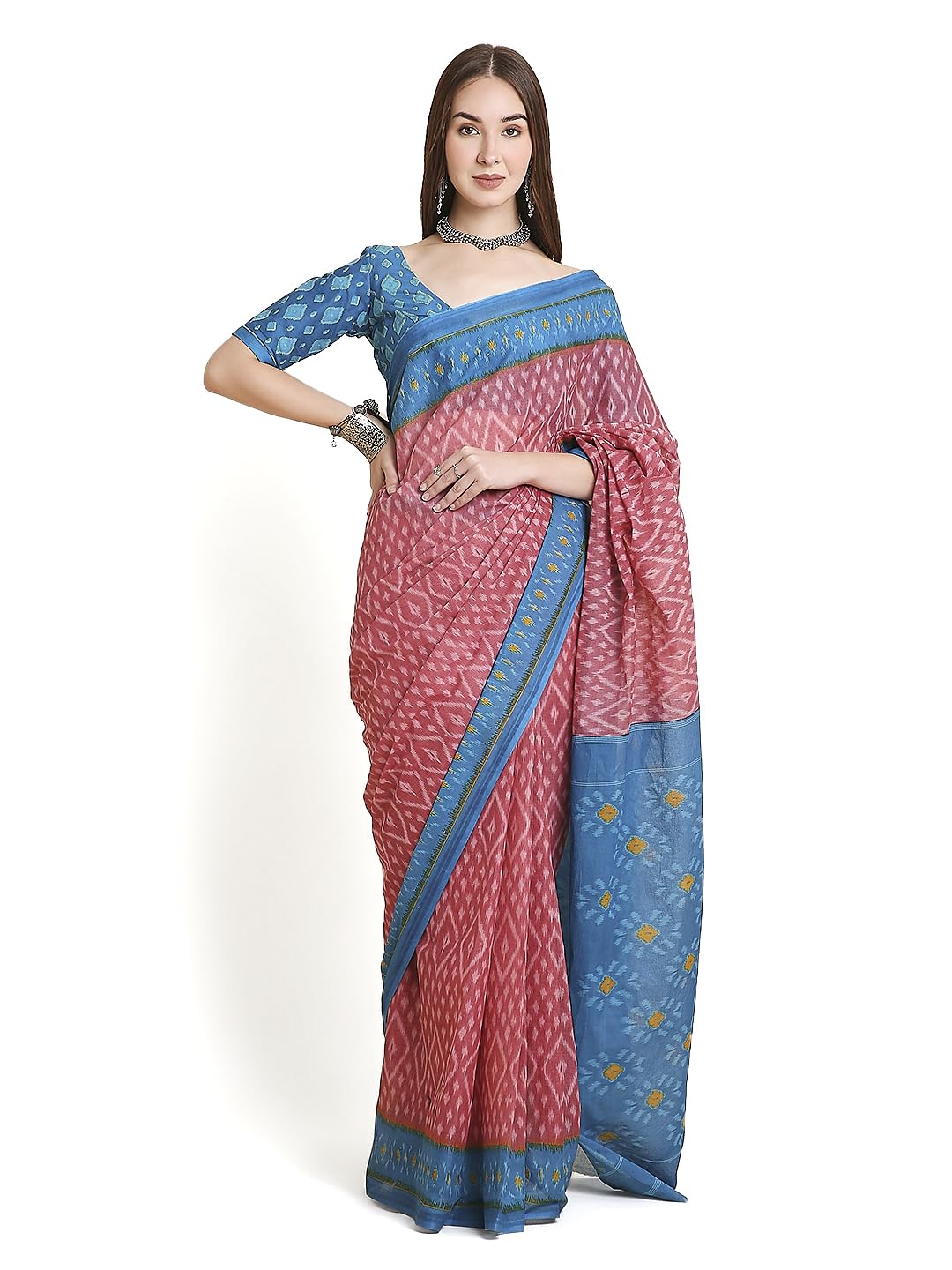 ratan Pure Cotton Printed Mulmul Saree for Women with Blouse Piece-picture-48