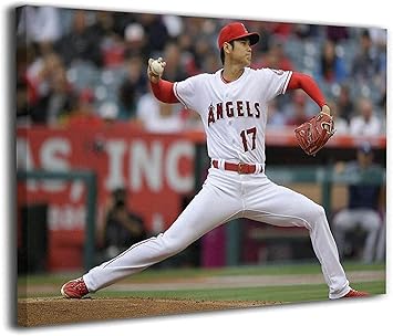 Amazon Co Jp 大谷翔平 ポスター 大谷 ポスター かっこいい 絵画 インテリア 部屋飾り 玄関 壁飾り 飾り絵 壁アート 新築祝い 贈り物 フレームレス ホーム キッチン