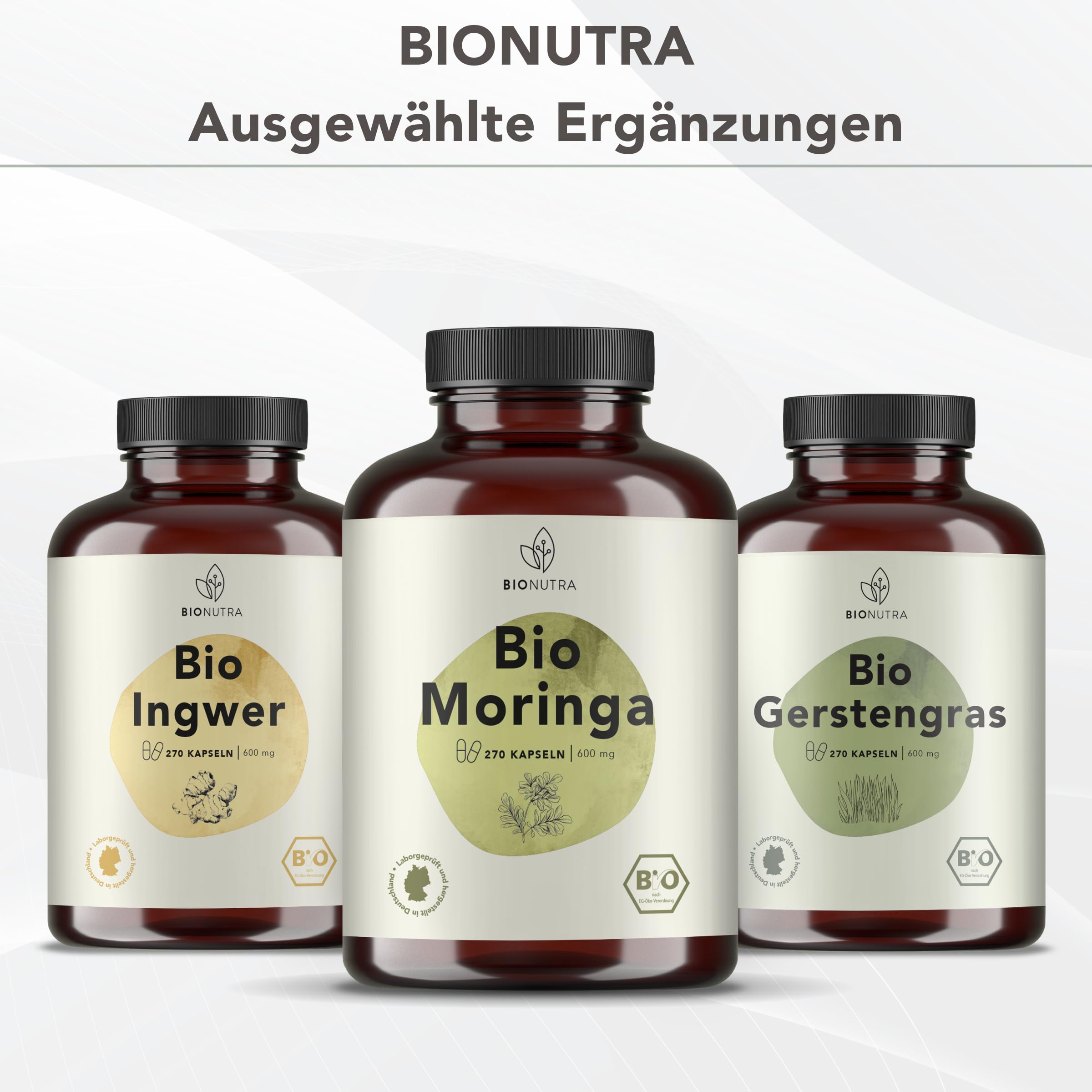 BIONUTRA Bio Jod Kapseln aus Kelp, 365 Stk. à 300 mg, mit 200 µg Jod | Bio Kelp aus Schottland, rückstandskontrolliert, ohne Zusätze, vegan, deutsche Herstellung aus Kelp Bio Braunalgen