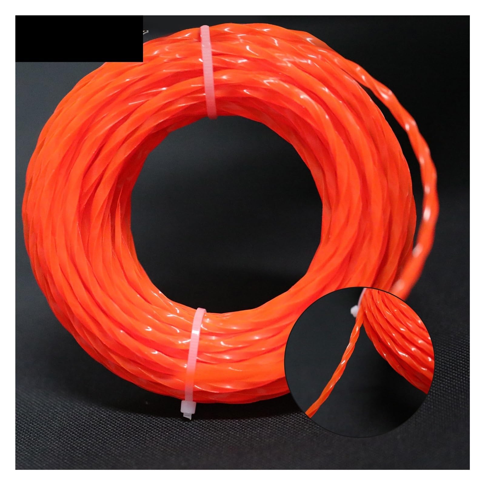 5 m/10 m/15 m x 2,4 mm/2,7 mm/3 mm/3,5 m/4 mm, cuerda de nailon en espiral para desbrozadora, cuerda de desbrozadora, repuesto para cortacésped (3,5 mm, 15 m)