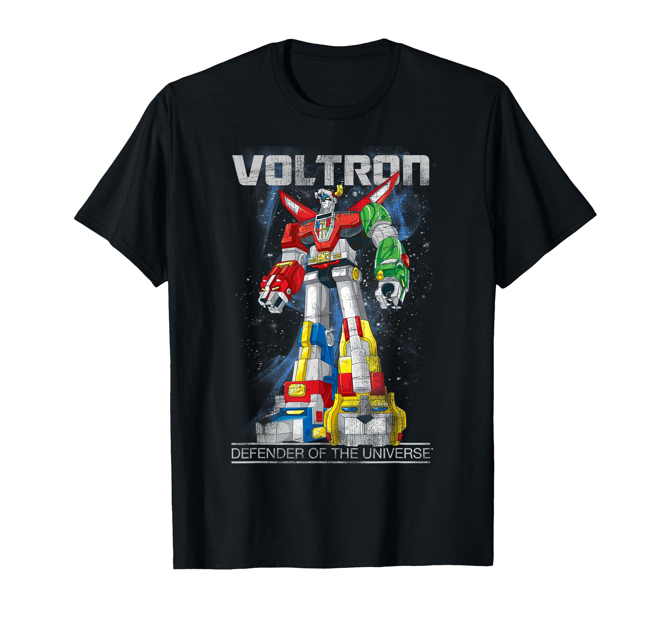Retro Defender Space Distressed T-Shirt