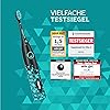 happybrush [Testsieger*] Elektrische Zahnbürste ECO VIBE 3 Schwarz/Mint - Schallzahnbürste mit 6 Wochen Power-Akku inkl. 3 Aufsteckbürsten Aktivkohle Zahnpasta von Zahnexperten empfohlen