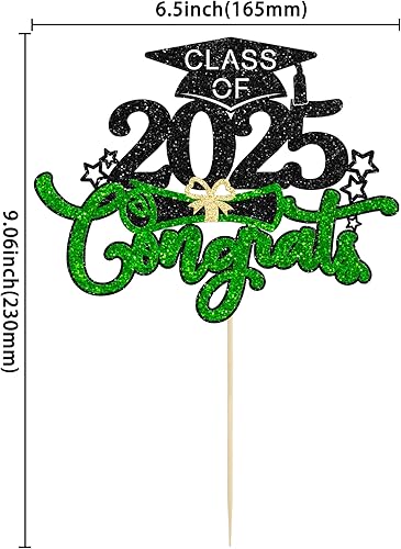 Miniatura 2 de 1 pieza de decoración de pastel de graduación 2023 con purpurina de felicitaciones 2023 para pastel de graduación 2023 temática de graduación para