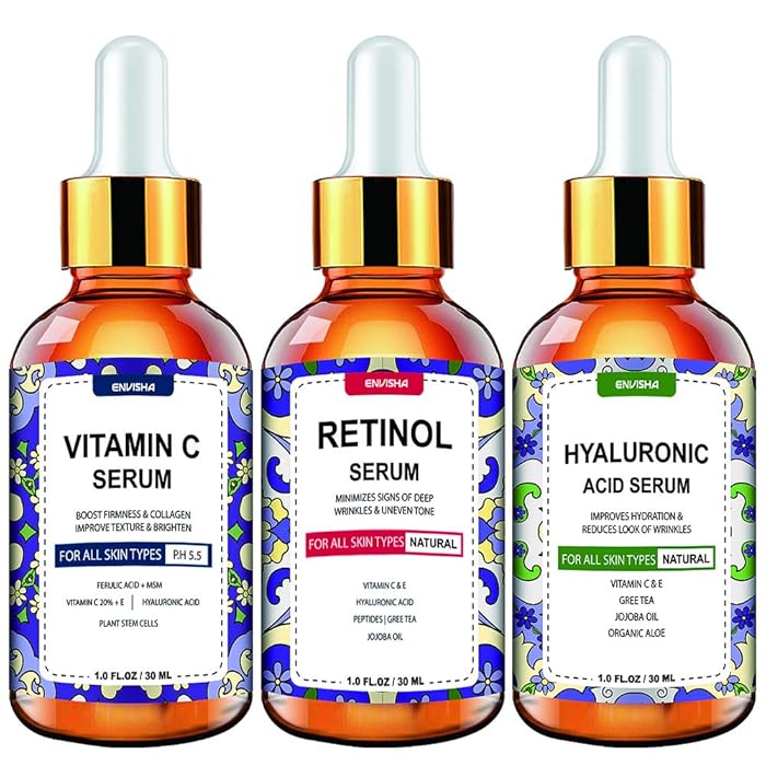 Buy Wumal Day and Night Serum 3Pack for Face Includes Vitamin C Serum, Retinol Serum