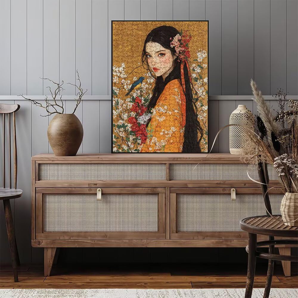 Puzzle 3000 Pezzi, Donna Uccello 3D Puzzle per Adulti Impegnativo, Educa Puzzles Artistico, Divertente E Stimolante Puzzles Decorativo per La Famiglia, Regalo e Decorazione Pareti DX0YL6-749