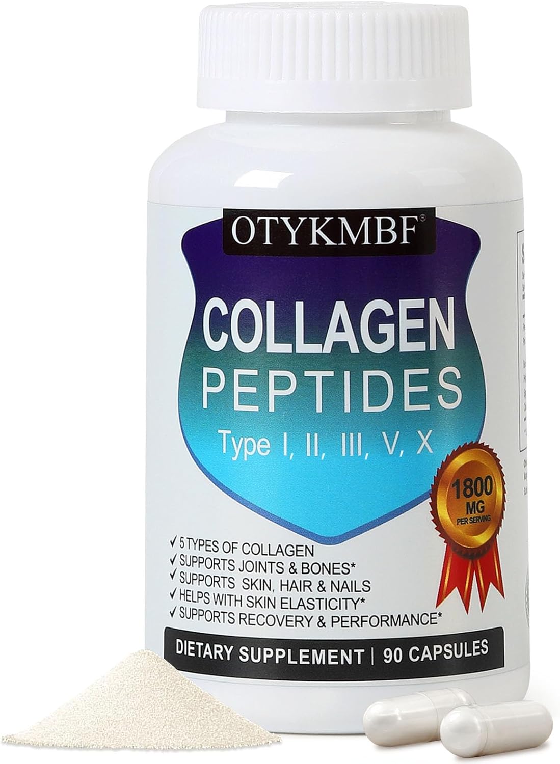 Multi Collagen Peptides Pills 1800mg, Type I, II, III, V, X – Hydrolyzed Premium Collagen Complex Supports Skin, Joints, Hair & Nails, Hydrolyzed Protein for Women Men, 90 Capsules Multi Collagen Peptides Pills 1800mg, Type I, II, III, V, X – Hydrolyzed Premium Collagen Complex Supports Skin, Joints, Hair & Nails, Hydrolyzed Protein for Women Men, 90 Capsules