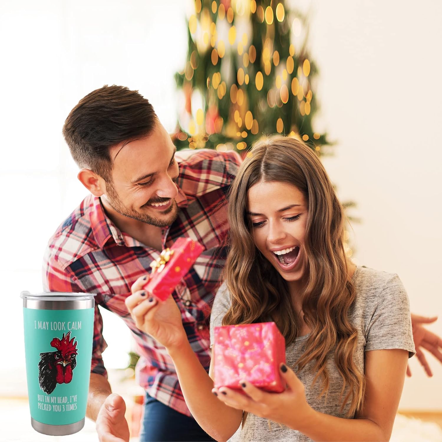 Bеѕt Cуbеr Mоndау 🔥 Rooster Tumbler Funny Chicken Coffee Mug for Chicken Lovers, Double Wall Vacuum Insulated Stainless Steel Travel Tumbler, Anniversary Birthday Mothers Day Gifts for Women Men Him Her