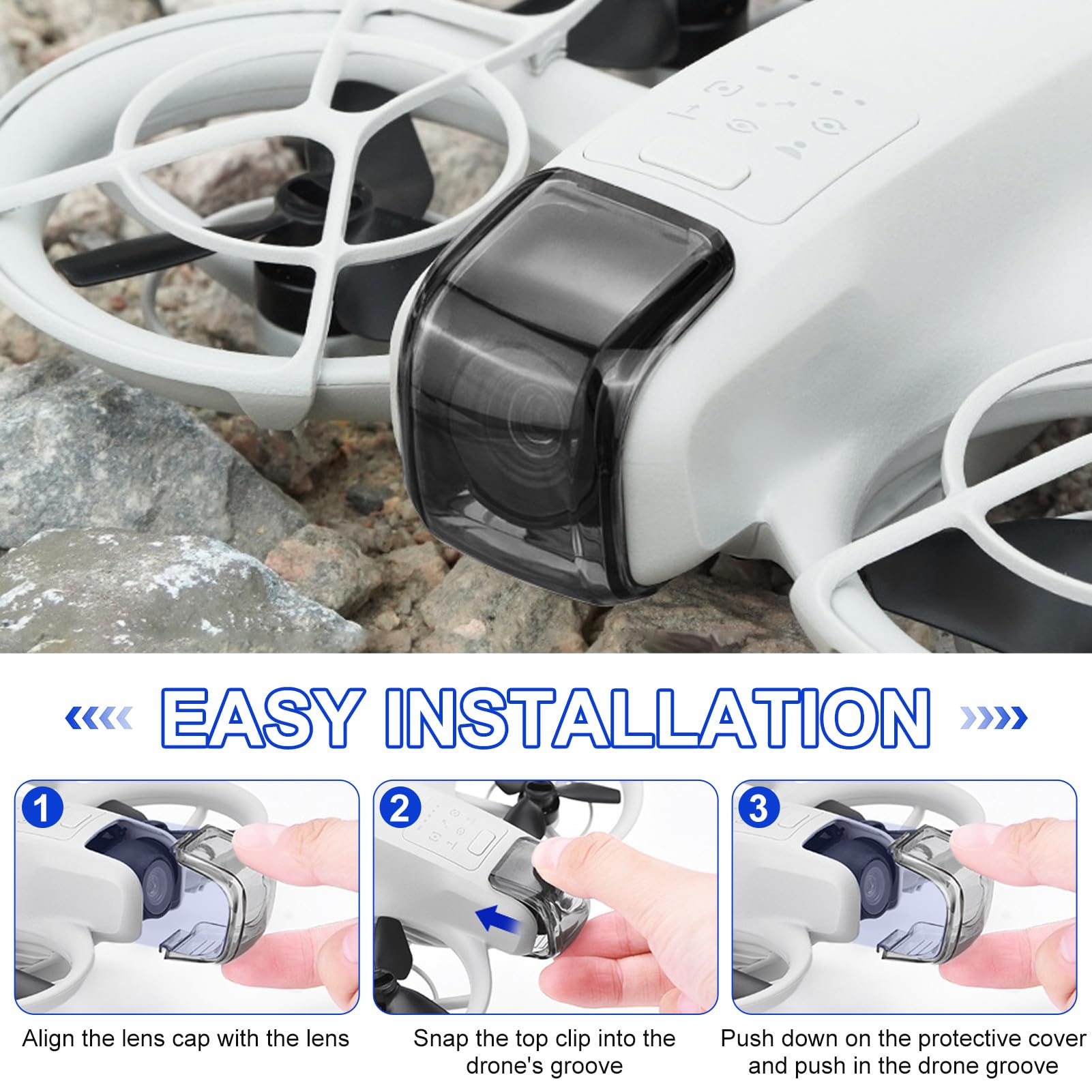 Gimbal - Custodia protettiva per drone DJI Neo, antipolvere, antigraffio, per obiettivi DJI Neo Drone, compatibile con DJI Neo, accessori per la protezione della fotocamera per DJI Neo Drone (1 pezzo