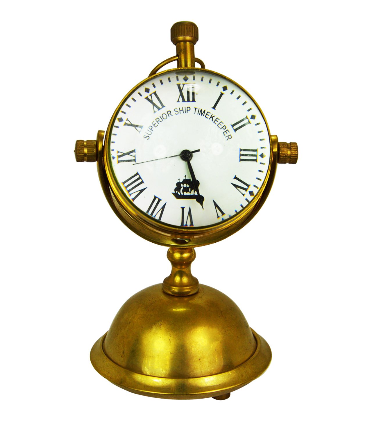 Maritime Superior Time Keeper 5.25" Antique Desk Clock Home Decor