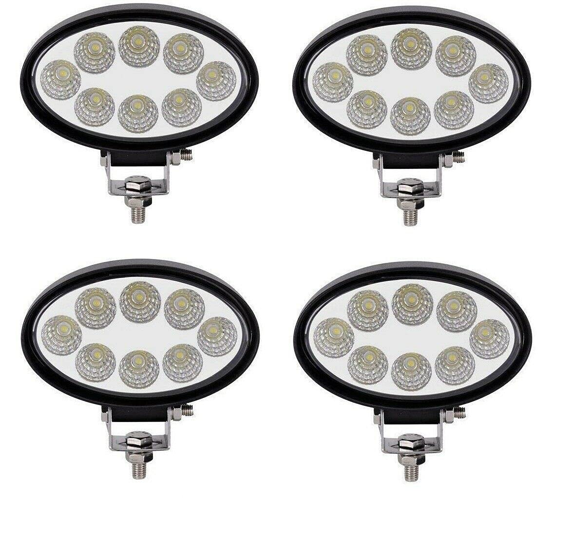 J/J 4X 24W LED Luce Faro Da Lavoro Ovale Faro Barca Camion Lavoro Faretto 138 * 85mm 12V 24V 24W 2280Lmn