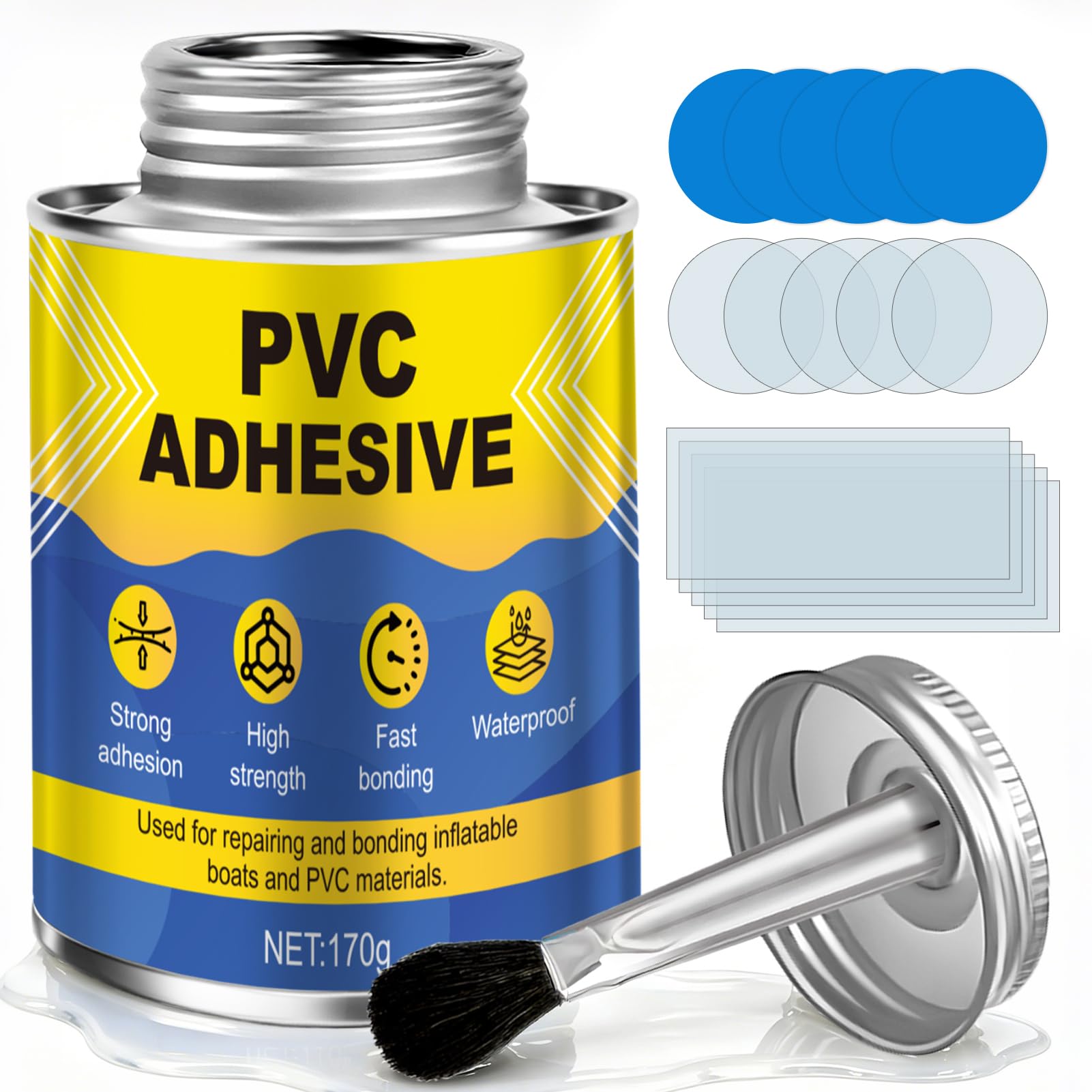 PVC Glue, 170g Contact Adhesive, Strong Adhesion, Waterproof