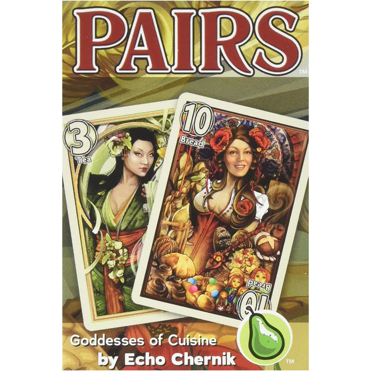 Cheapass Games Pairs: Goddesses of Cuisine - Themed Press Your Luck Card Game, Greater Than Games, Age 12+, 3-6 Players