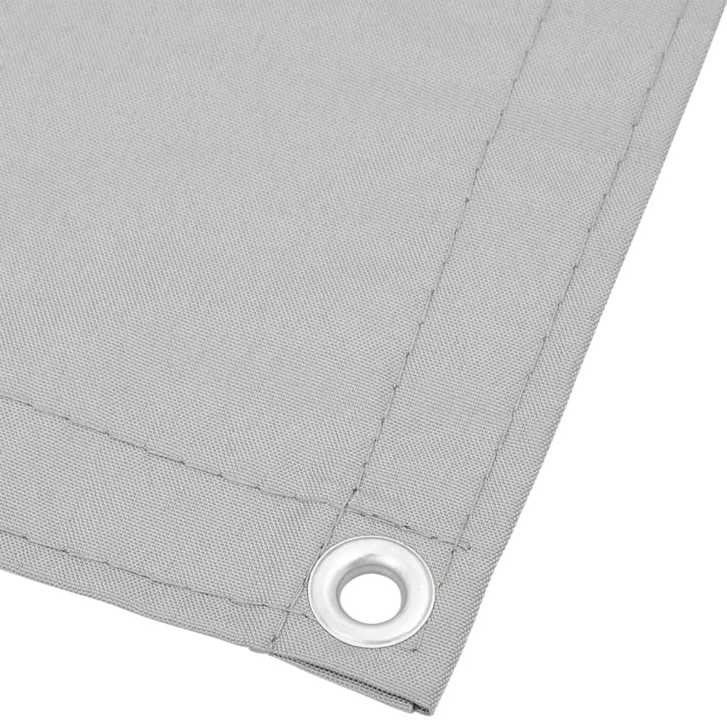 Paravento Balcone Grigio Chiaro 90x500cm 100% Poliestere Oxford,Paravento da Balcone,Protezione UV Sole Pioggia Frangivento Parasole Impermeabile-4000009