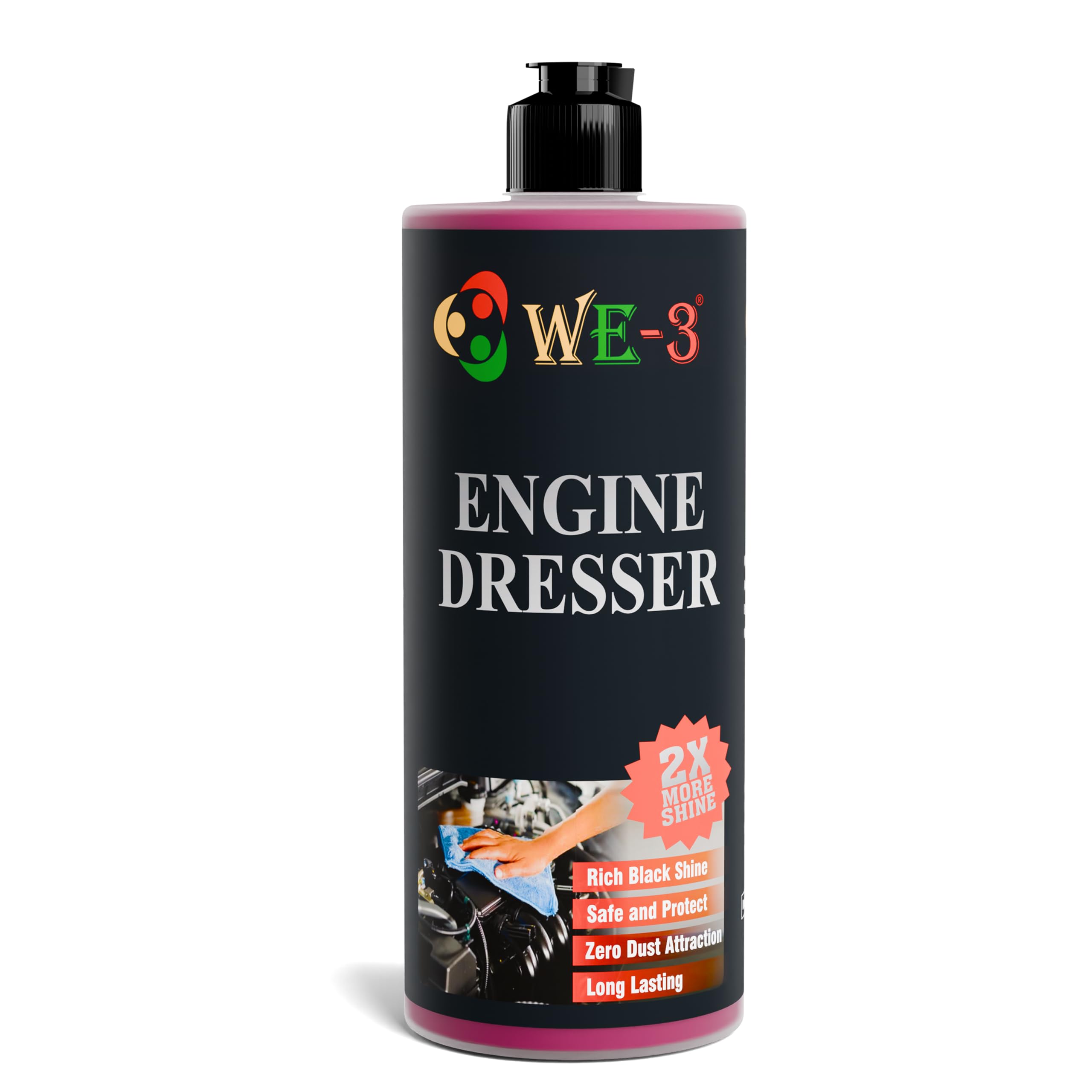 WE-3 Engine Dresser(1ltr), Engine protecter, Gloss and Shine Engine Fiber, Vinyl, Dirt and Grim removel, Restores Engine Appearance, uv Protection,Automotive Engine Care.-image-40