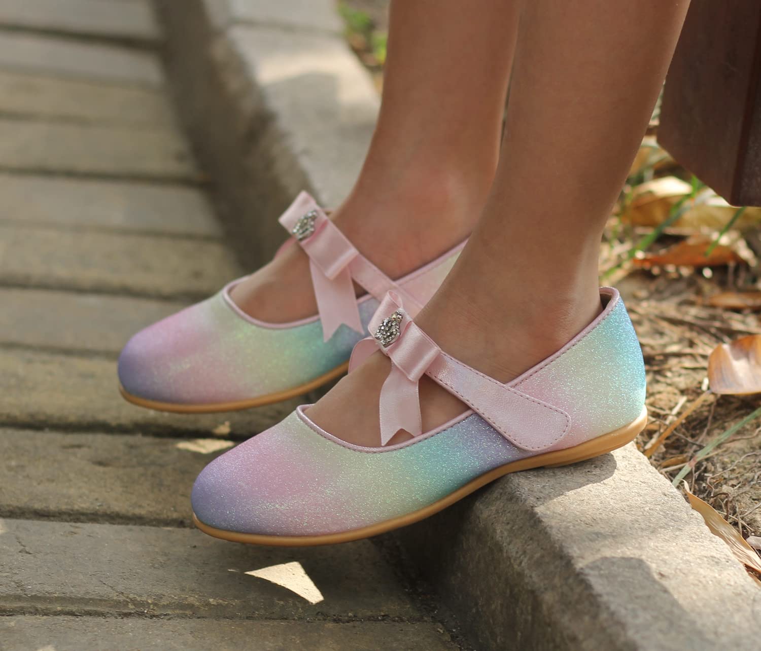 EIGHT KM EKM7063 Filles en Bas âge Chaussures habillées Chaussure Mary Jane Flats Princesse Chaussures De Mariage Ballerines