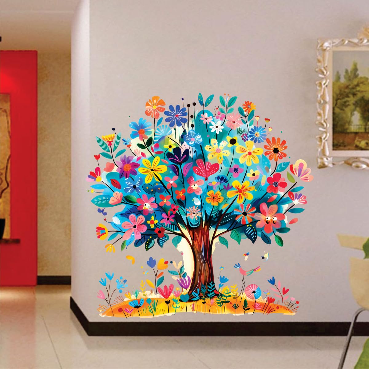 Winning Craft 'Colourful Tree Wall Sticker ' for Living Room, Home