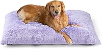 Vista 56 de EHEYCIGA Cama Esponjosa para Jaula de Perros Grandes, Almohadilla de Jaula de Piel Sintética Afelpada, Cama Calmante Anti-Ansiedad para Perros