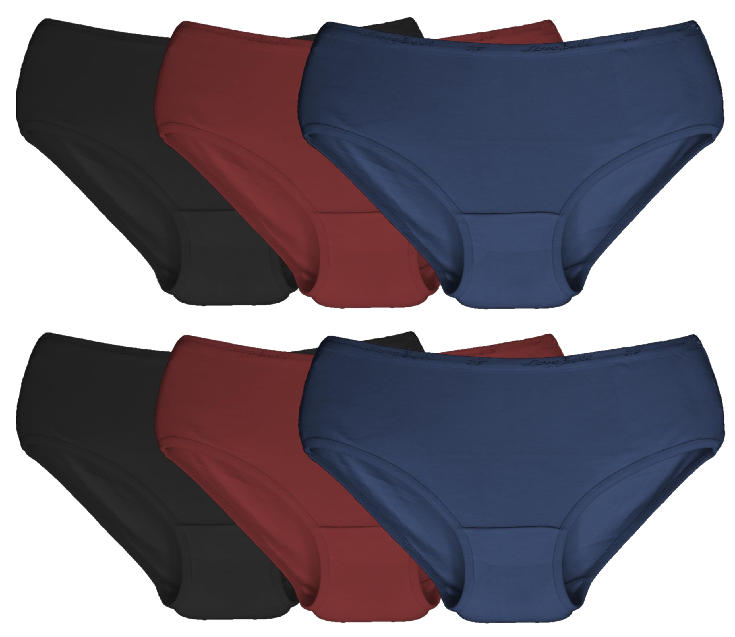 Love BellLadies Premium Cotton Panties - MULTIPACK - LoveBell Panty - Classic Briefs for Women