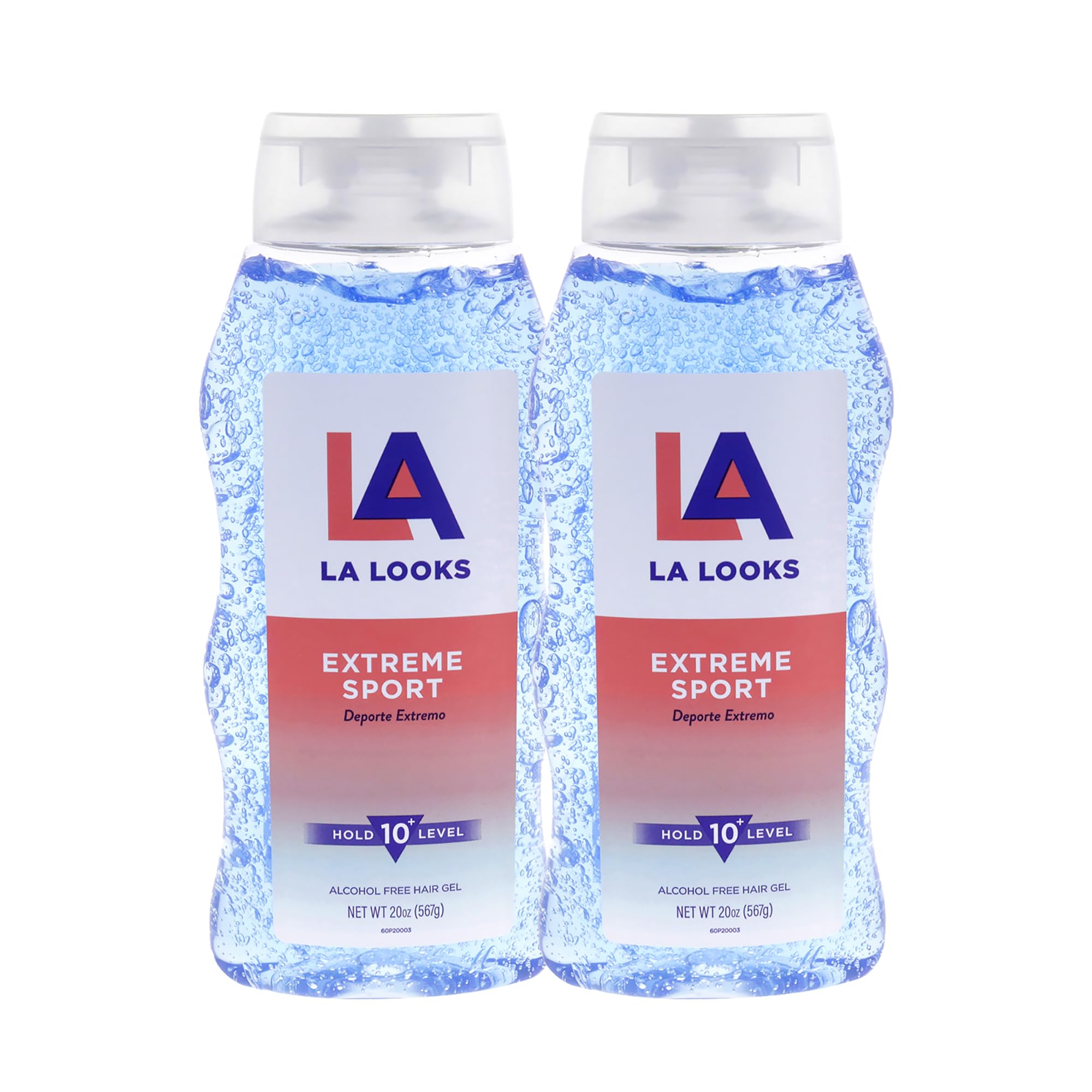 L.A. Looks Extreme Sport Hold 10+ Hair Gel - Alcohol-Free & Color-Safe (2-Pack)