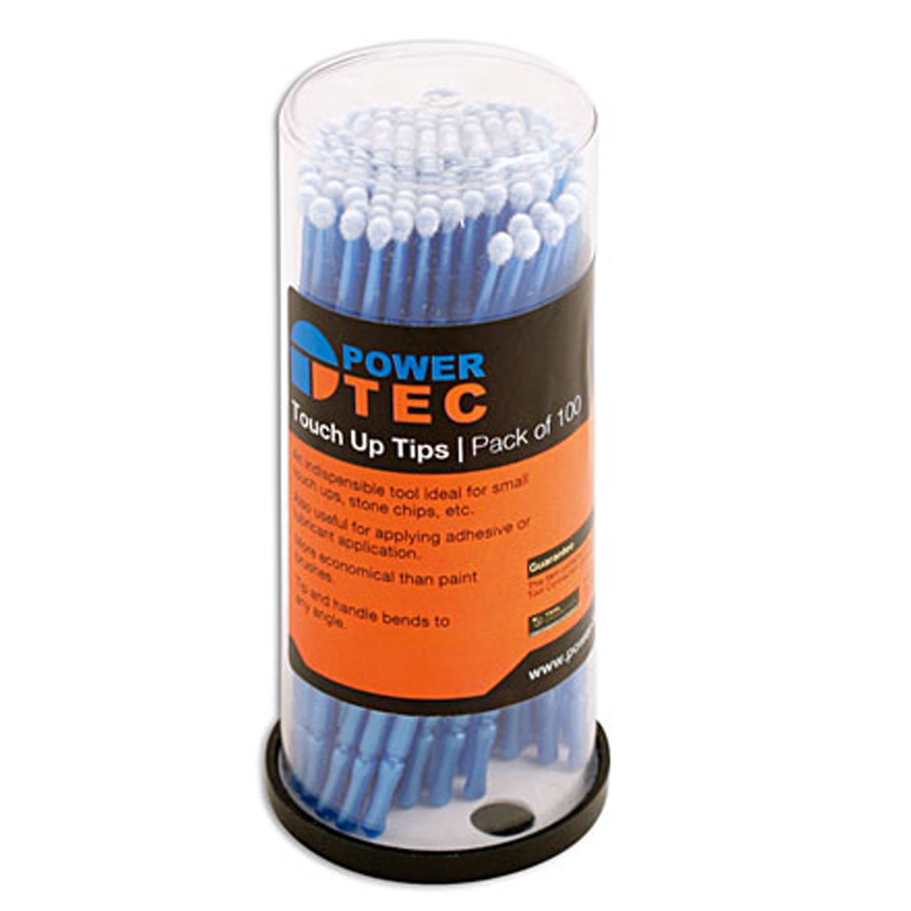 PowerTec91452 Touch Up Tips For Small Touch Ups - Pack of 100-95mm Long - Useful For Applying Adhesive or Lubricant Application