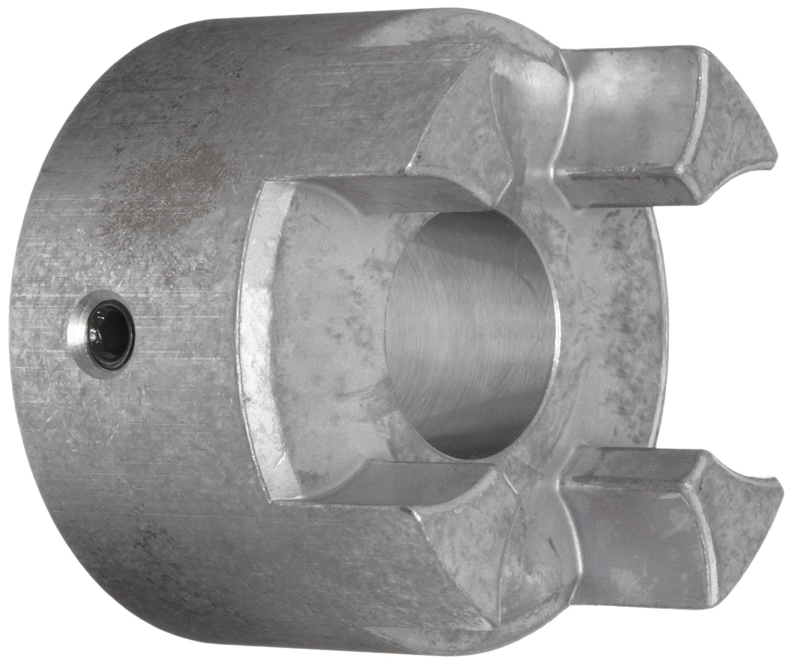 Lovejoy 76524 Size CJ 28/38B Curved Jaw Coupling Hub, Powdered Metal Steel, Inch, 1'' Bore, 2.56'' OD, 3.54'' Overall Coupling Length, No Keyway