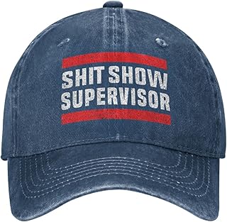 Peiyeety Hat Shit Show Supervisor Cap Men Baseball Cap Adjustable Caps
