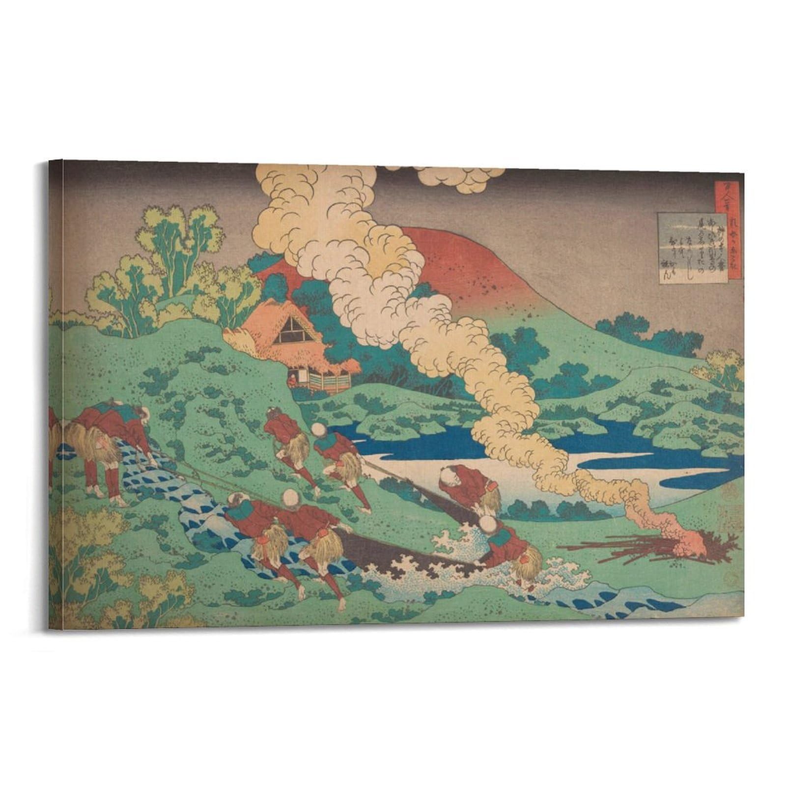 xiaoxiaoshen Hokusai Woodblock Japanese Landscape Canvas Poster Wall Art Prints Room Aesthetic Murals Bedroom And Living Decorations 24x36inch(60x90cm)