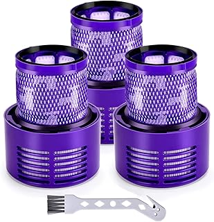 3 Pack Replacement Post Filters for Dyson V10 Cyclone Series, V10 Absolute, V10 Animal, V10 Total Clean, SV12, Replace Dyson Part # 969082-01 Vacuum Cleaner Filter Kits