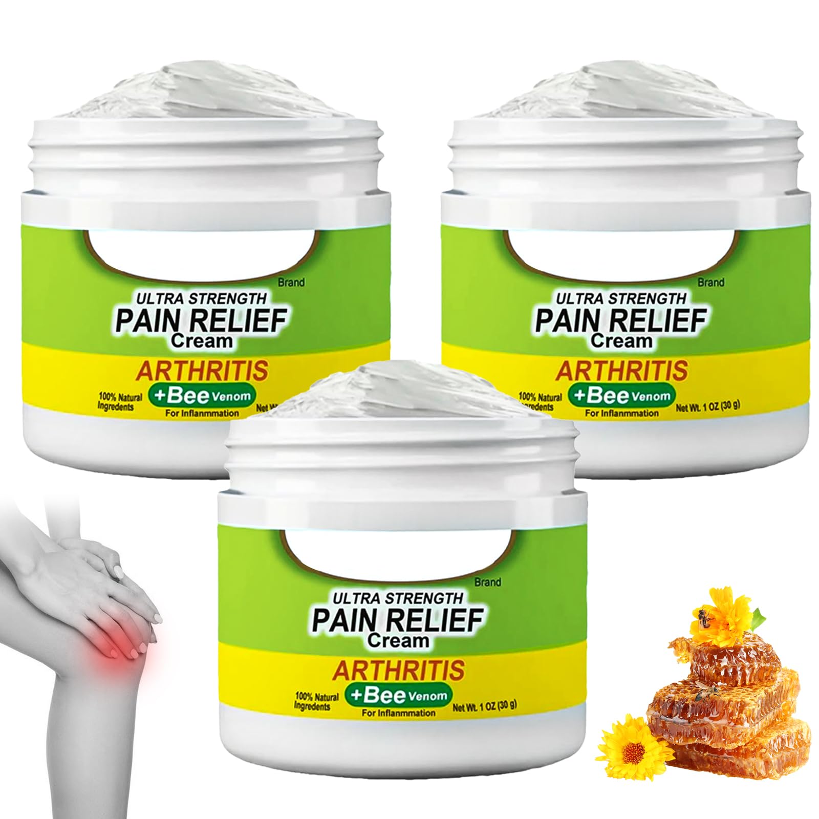 Sponsored Ad – Honey Bee Cream，Natural Joint & Bone Cream，Bee V_enom Gel for Arthritis 30g(3PCS)