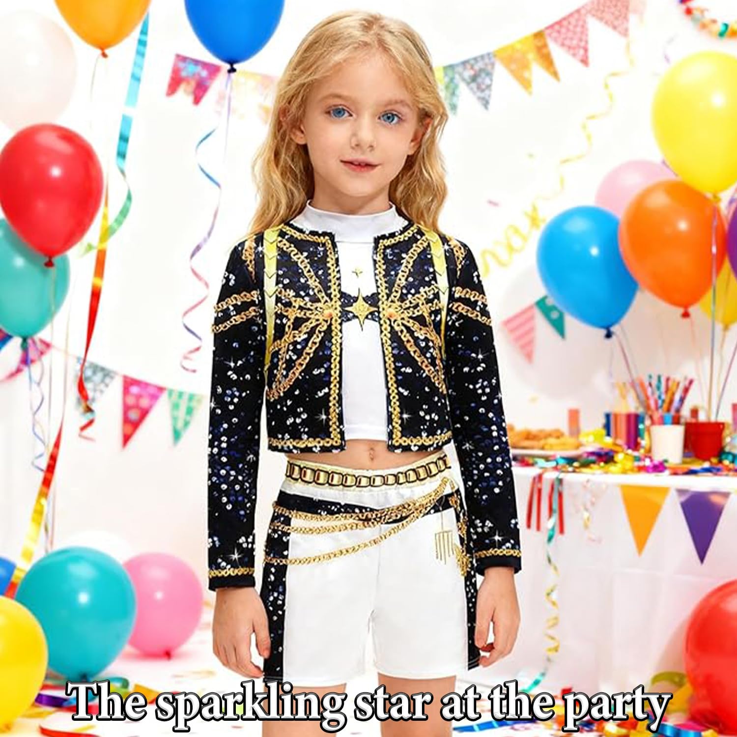 K.p0p De.m0n Hun.ters Costume, Cosplay Anime per Bambini, Gioco di Ruolo, Outfit per Performance a Festa, Regalo per i Fan di Anime