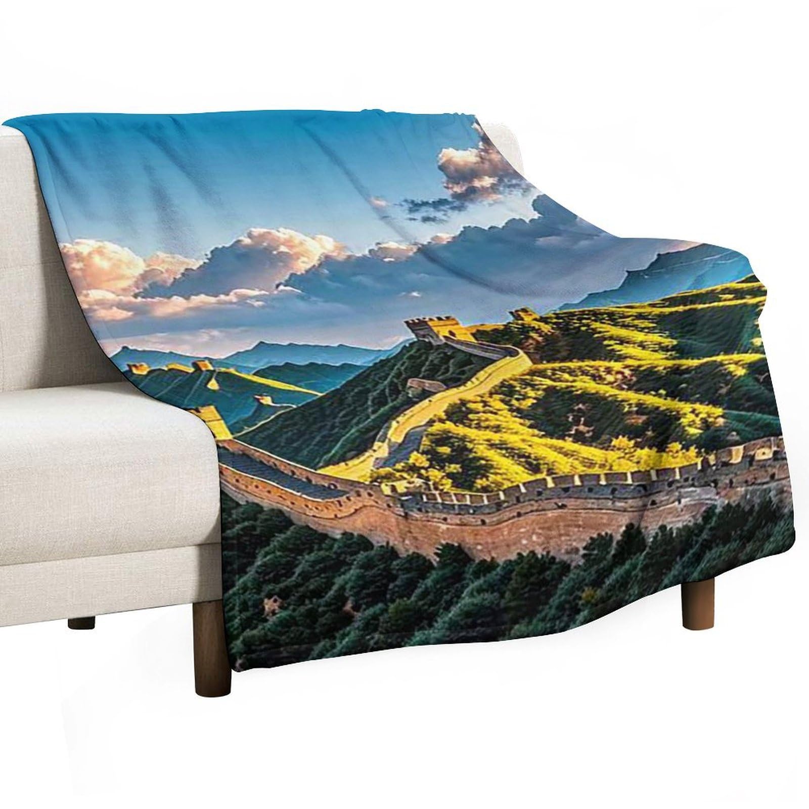 Couverture en flanelle grand lit imprimé plaid canapé toutes saisons
