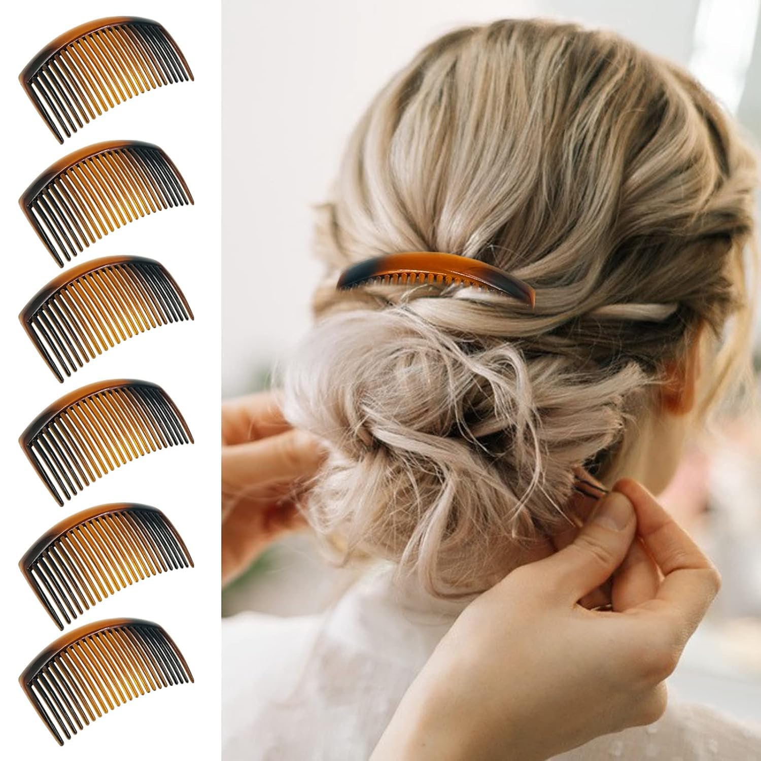 6 pezzi pettini laterali per capelli francesi per donne pettini per