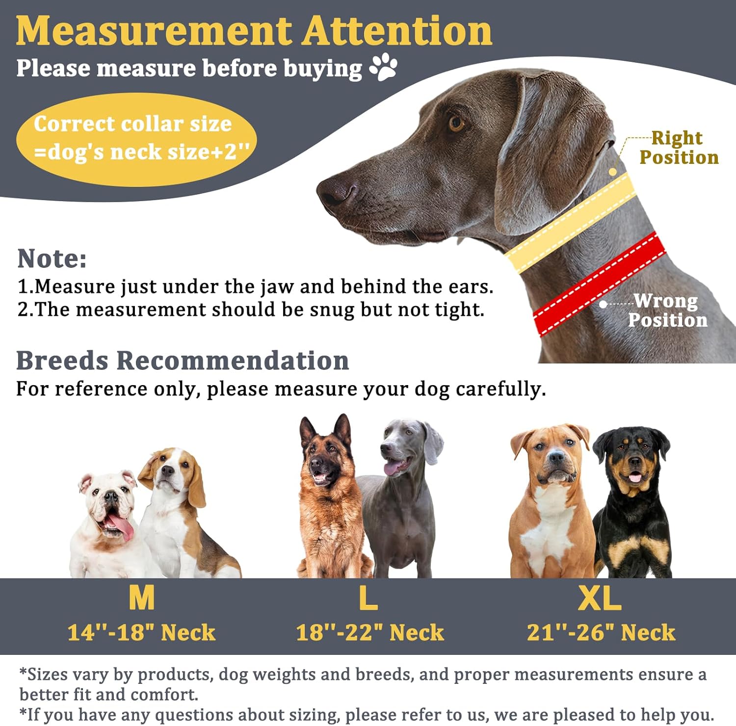 Mayerzon Martingale No Pull Collar for Large Medium Dogs Pitbull German Shepherd Rottweilers, Patented Reflective Anti Pull Dog Walking Collar with Buckle for Training Hiking, Adjustable(M, Grey)