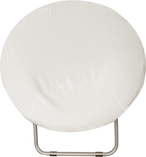 Vista 6 de Funda elástica de tela jacquard de fibra de maíz, diámetro de la silla platillo para ajustar: 29.5-29.9 in (29.5-30 pulgadas), repuesto de cojín