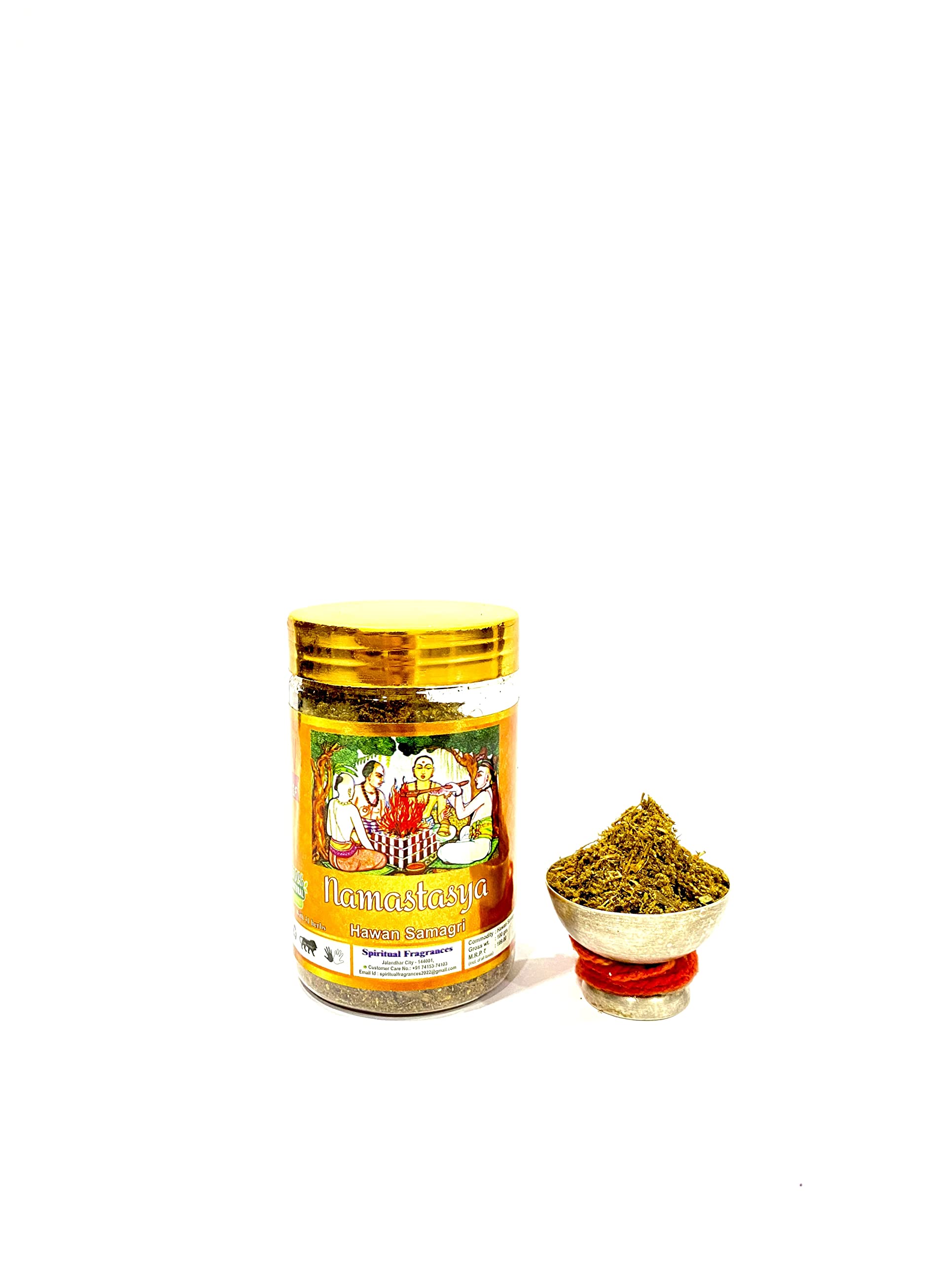 NAMASTASYA HAWAN SAMAGRI 21 Herbs - Bottle of ( 100 gm )