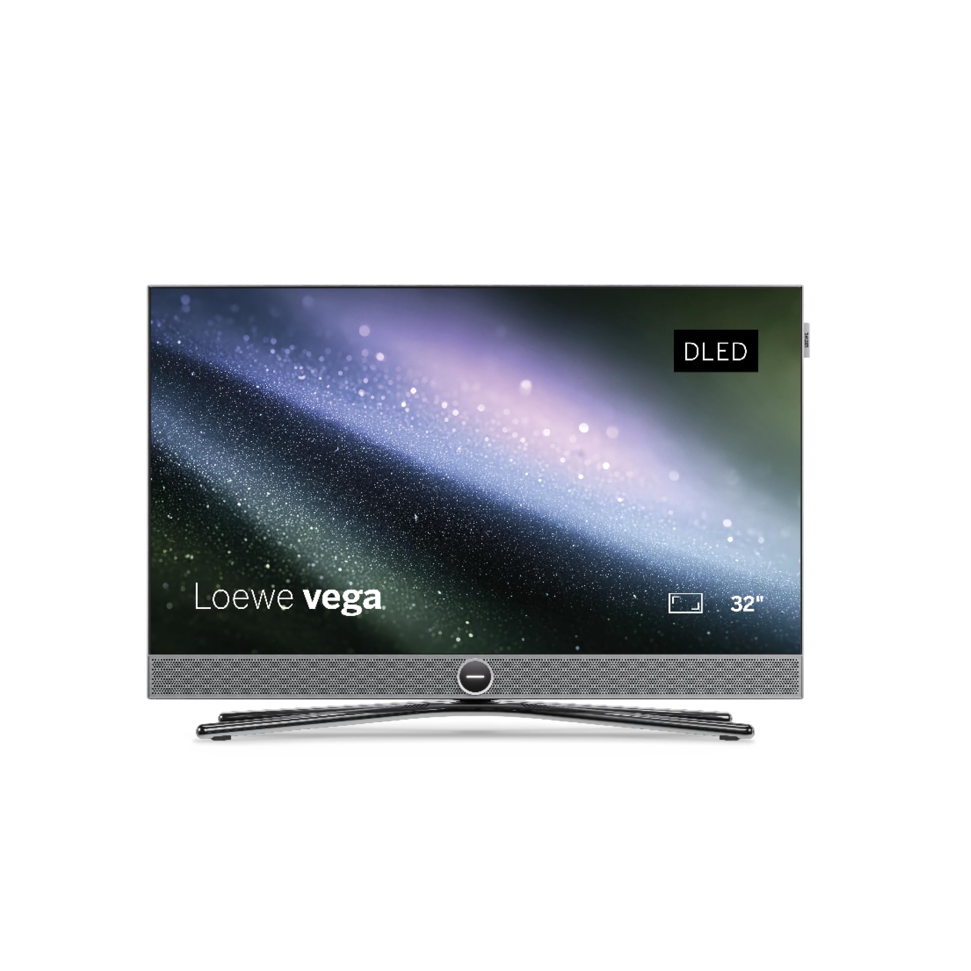 Telewizor Loewe vega 4K 32" Ultra HD Smart TV z Dolby Vision IQ, dwukanałowym dźwiękiem, HDMI 2.1, wbudowanym soundbarem i funkcją Smart Streaming