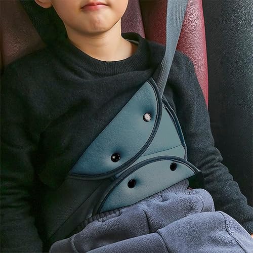 Ajustador de cinturón de seguridad de automóvil para niños, universal, triangular, funda de seguridad para automóvil, arnés de algodón suave,