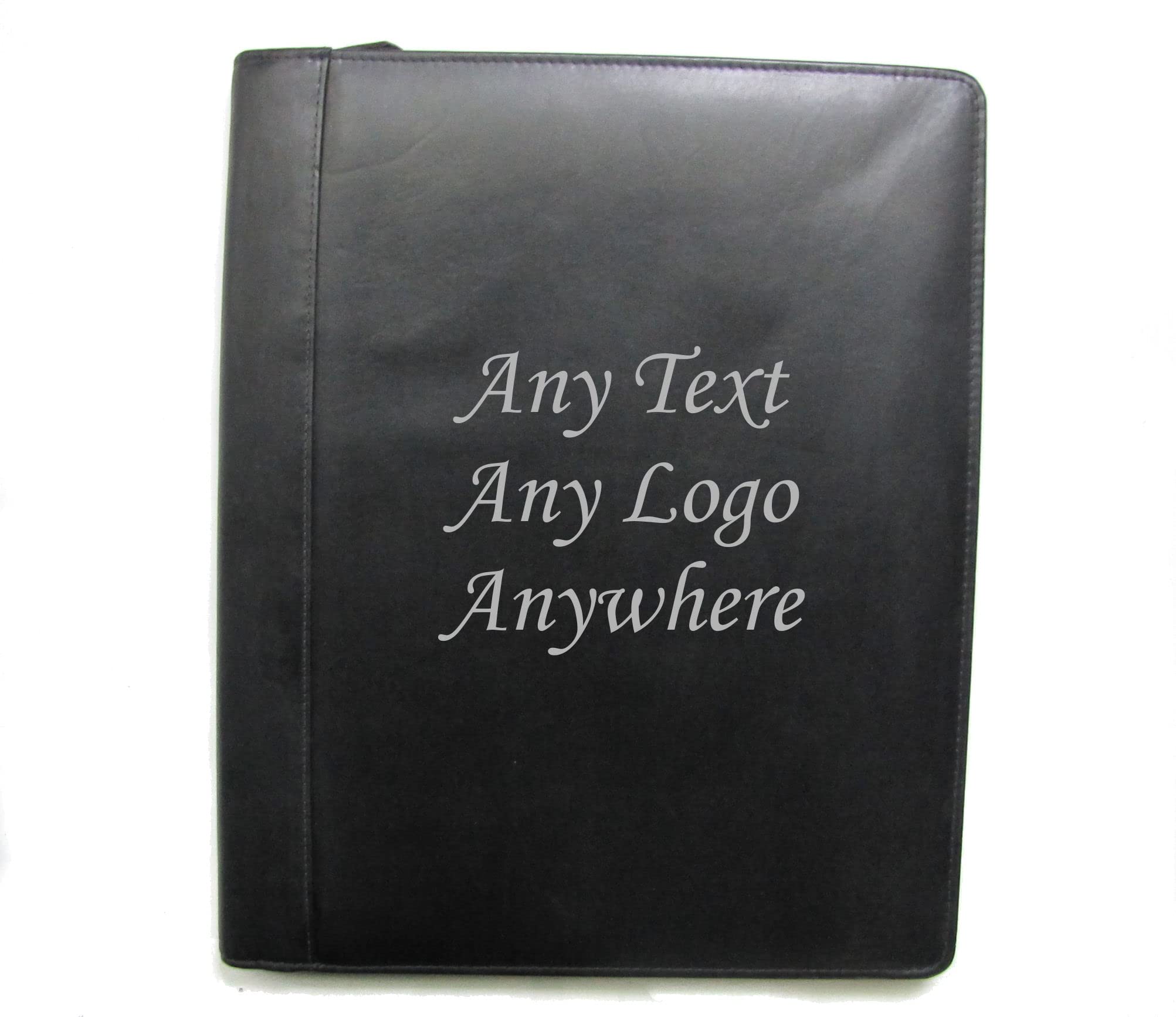 Black Leather Presentation A4 Folder Portfolio Organiser IT08/1 (Personalise with Text)