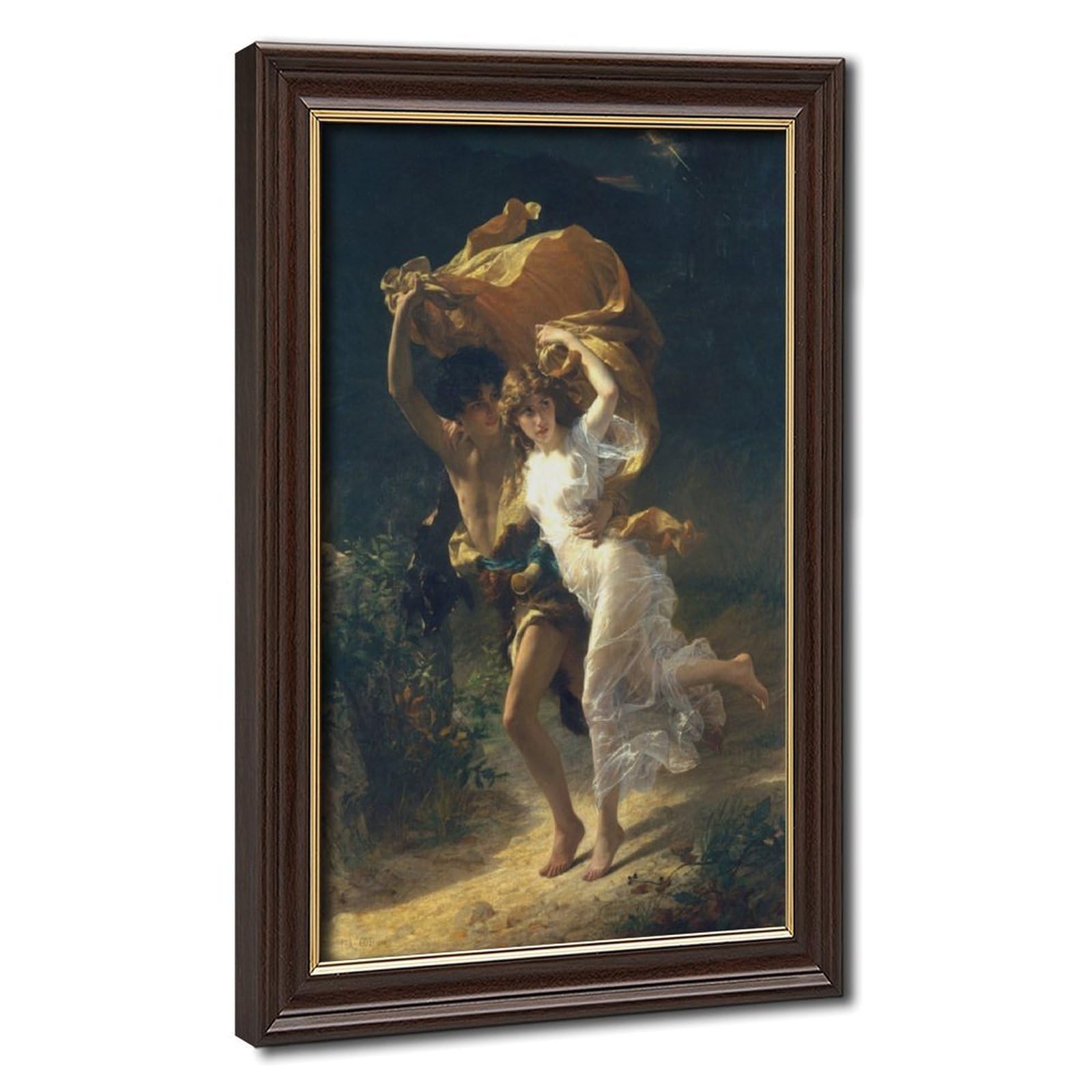 WCYB Pierre Auguste Cot The Storm 1880 Posters Prints Canvas Deco Paintings Wall Art Hangable Frame 24" L X 36" W